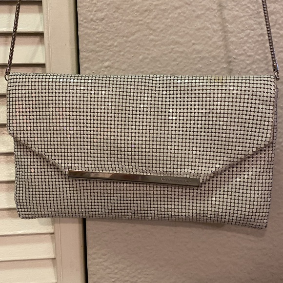 Bcbg white sequined small cross body purse. - Picture 2 of 7
